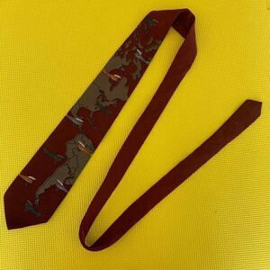 Vintage 90's Made in USA Silk Dr. airplanes tie Vicky Davis tag